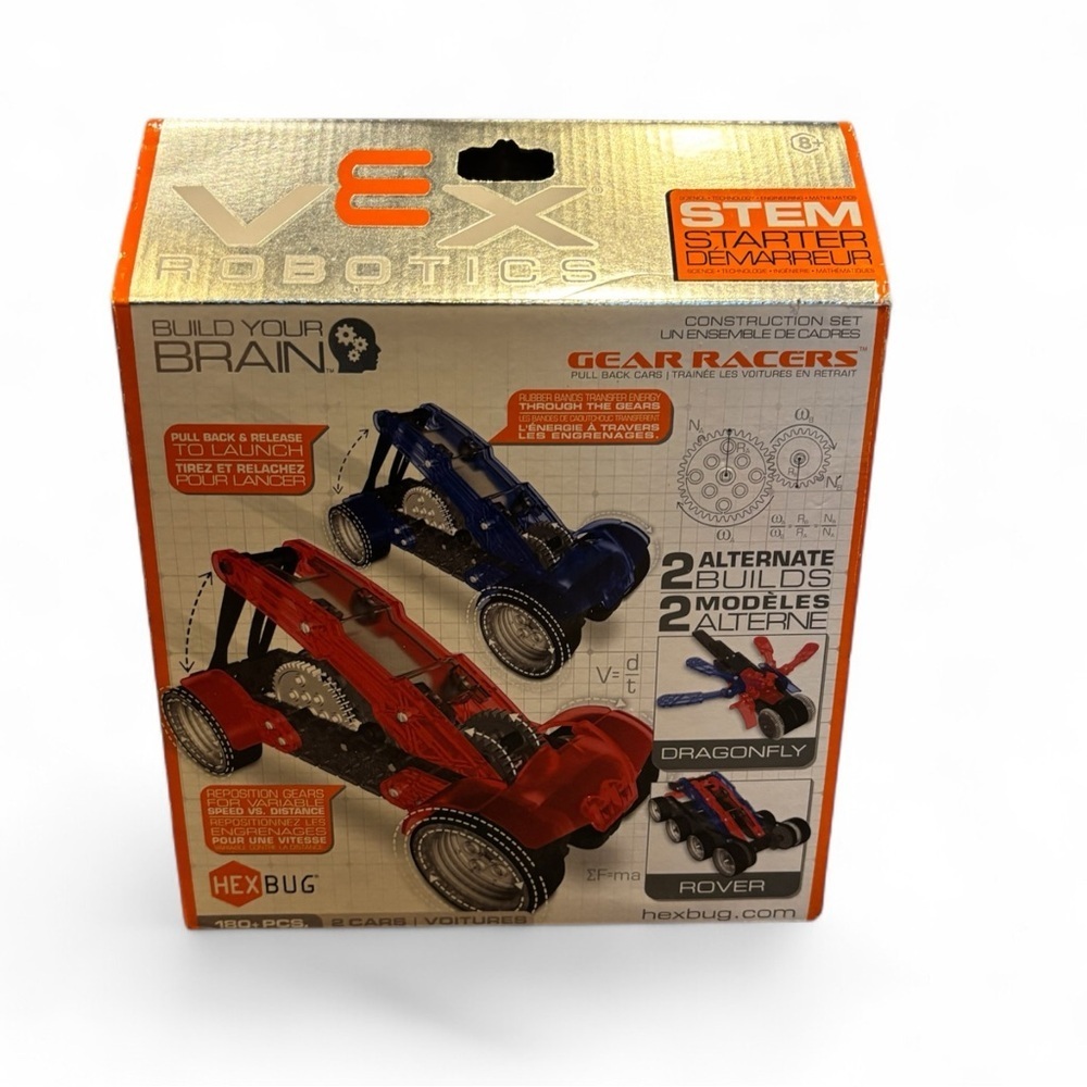 Hexbug VEX Robotics Gear Racers STEM Starter Set 2 Alternate Builds New